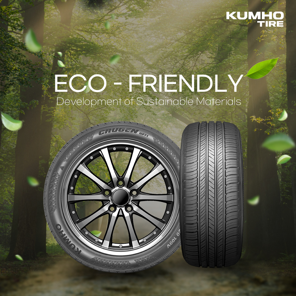 Kumho develops tyre with 80% sustainable materials