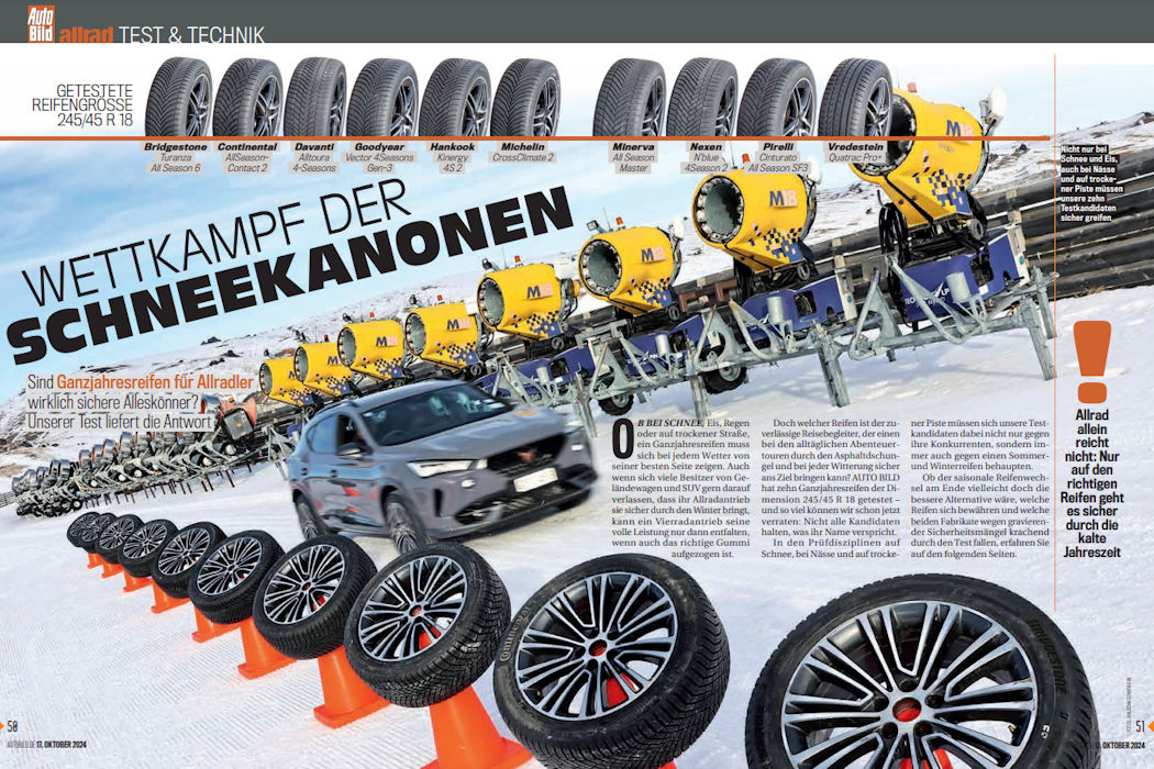 Auto Bild Allrad tests SUV all-season tyres