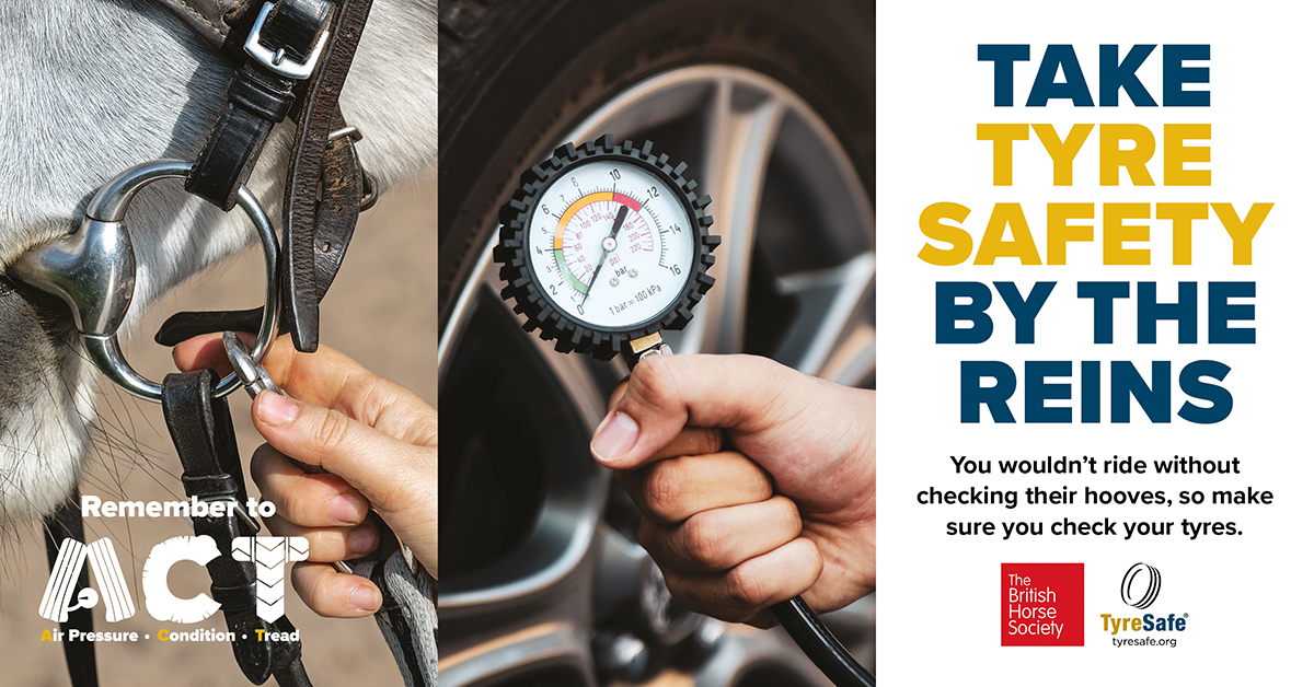 TyreSafe’s equine tyre safety campaign warns of horsebox, trailer tyre ageing danger