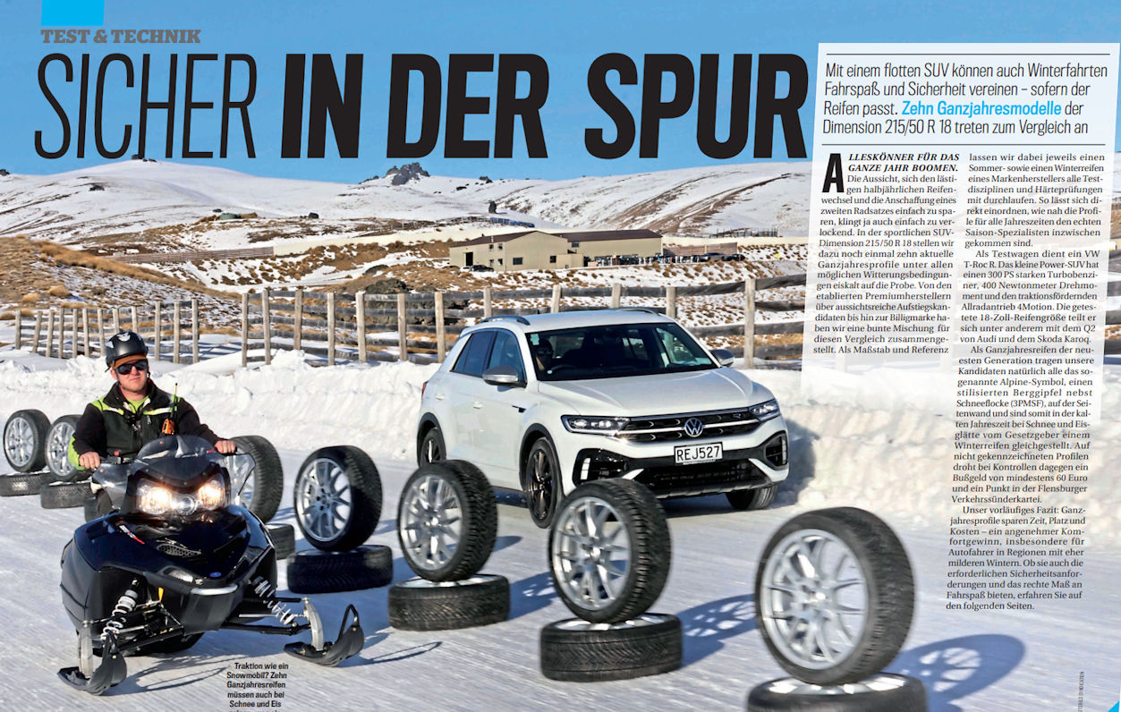 Auto Bild tests 215/50 R18 all-season SUV tyres