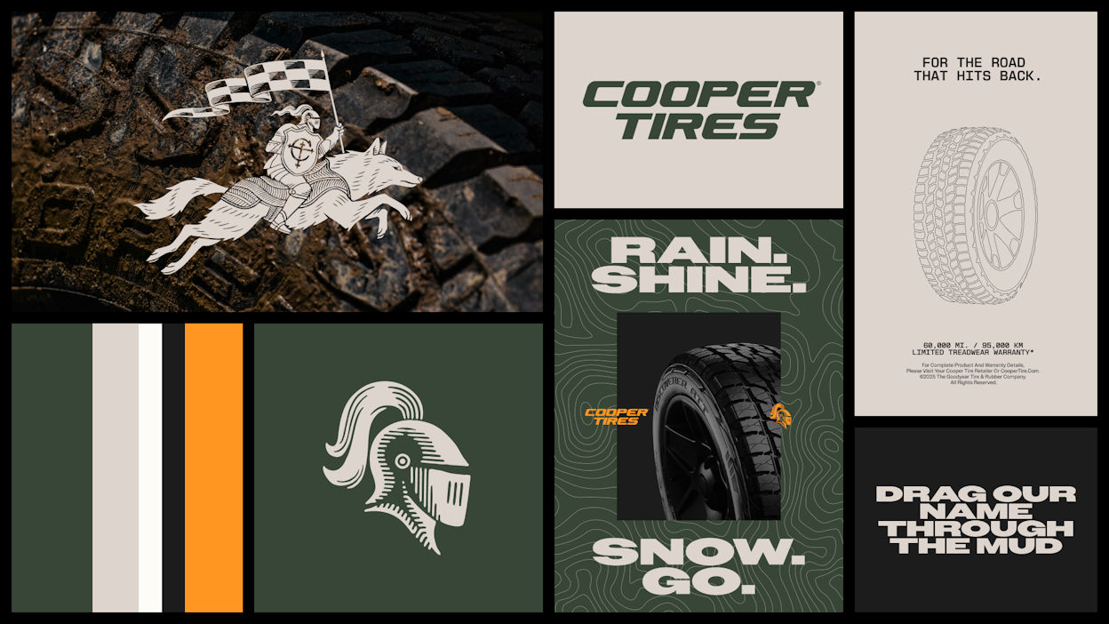 Knight riding a wolf – Cooper Tires unveils rebranding