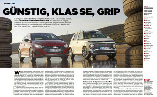 Smaller cars the focus in ams 195/55 R16 tyre test